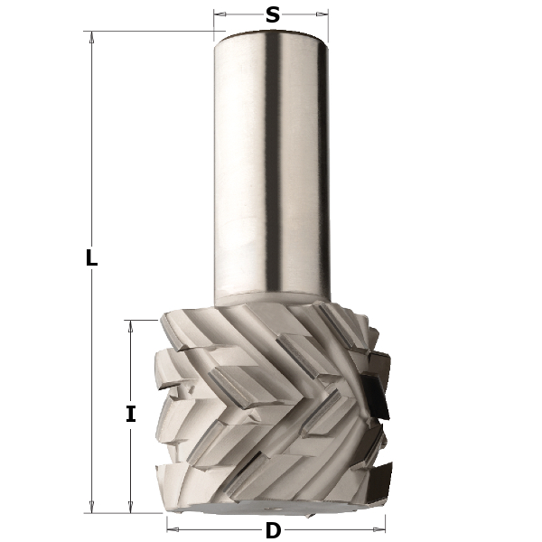 Diamentowy frez osiowy (PCD) z płytką pod kątem 40° DTJ