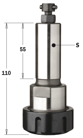 Uchwyt systemu PS Leuco na tuleje "ER32" - cylindryczny trzpień ?25mm 183.400
